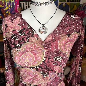 Hippy dream catcher necklace with crystals